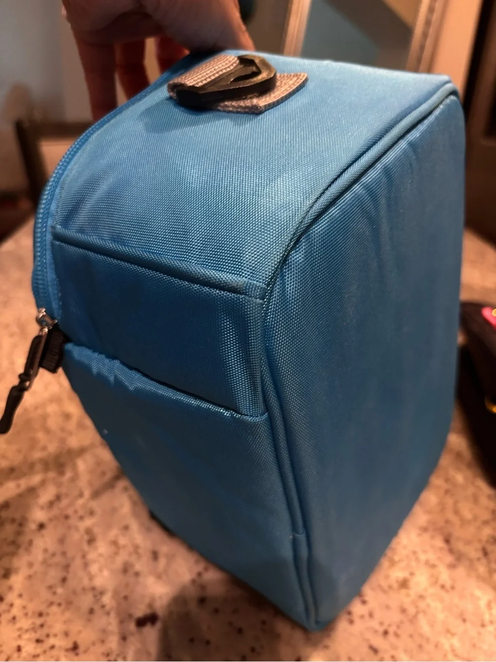 Blue Insulated Lunch Bag - Portable Meal Organizer